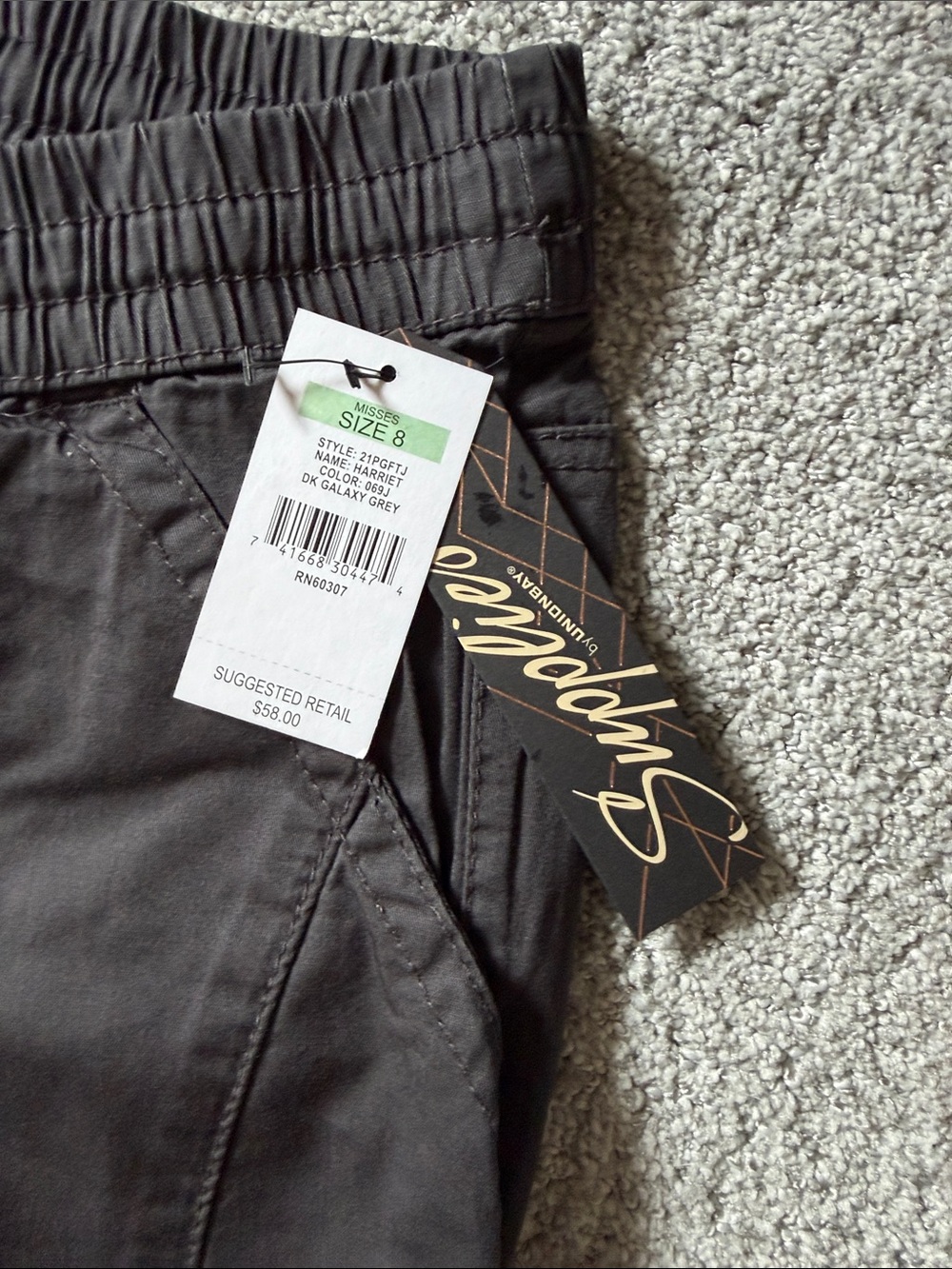Supplies by Unionbay Harriet Convertible Skimmer, NWT size 8 - Dk Galaxy Grey - Picture 4 of 9